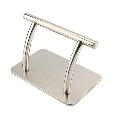 Abbildung von Friseur Fußstütze, Edelstahl Fußstütze Friseur, Mobile Stand by, 30cm Fußpedal für Friseursalons Schönheitssalons Tattoo Shop