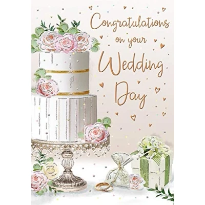 Abbildung von Piccadilly Greetings Anlass Karte Hochzeit 22,9 x 15,2 cm Regal Publishing, C80636