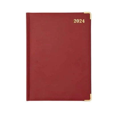 Abbildung von Collins Debden Classic 2024 Terminplaner Manager Wochenansicht Business Planer (mit Terminen) Planner und Organizer Januar bis Dezember Wochenplaner Rot