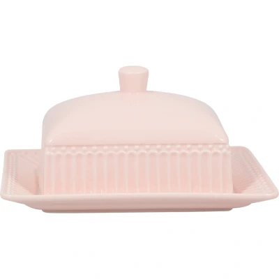 Abbildung von Greengate Alice Butterdose pale pink medium 17 x 14 cm