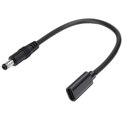 Abbildung von ANMITI 9 8 Zoll Typ C Buchse Auf 5 Mm X 2 1 Buchse/Stecker Adapterkabel USB DC5521 Anschlüsse Netzkabel Konverterleitung