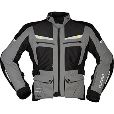Abbildung von Modeka AFT Air Motorrad Textiljacke, grau/schwarz, XL