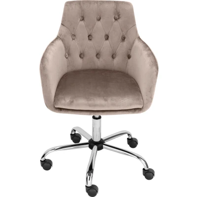 Abbildung von INOSIGN Bürostuhl &quot;Perry1&quot;, Samtstoff, eleganter Samtstuhl, gepolstert