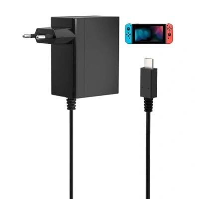 Abbildung von Netzteil für Switch/ NS Switch, 15V 2.6A PD Typ C Schnelllades Ladegerät Switch Lite/ Dock/ OLED/ Pro Controller Unterstützt TV Modus/ Handheld Docking Station