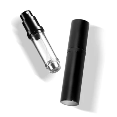 Abbildung von VVGAOGES Parfümzerstäuber Nachfüllbar,Parfum Zerstäuber für Unterwegs,Reiseflaschen zum Befüllen,Sprühflasche Klein Parfum,Parfümflaschen Leer Reise 5ml(Schwarz)