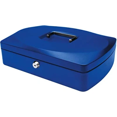 Abbildung von Q Connect KF02625 Geldkassette 30,48 cm blau