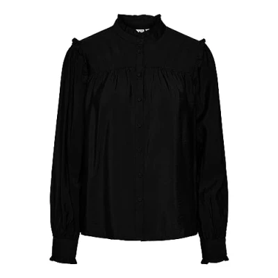 Abbildung von YAS Yaspari Bluse, Damen, Größe: Medium, Black