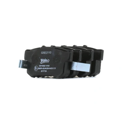 Abbildung von VALEO 301682 Bremsbelagsatz FIRST Hinterachse inkl. Verschleißwarnkontakt ohne Anti Quietsch Blech HONDA: CIVIC 7 Hatchback, Accord Limousine