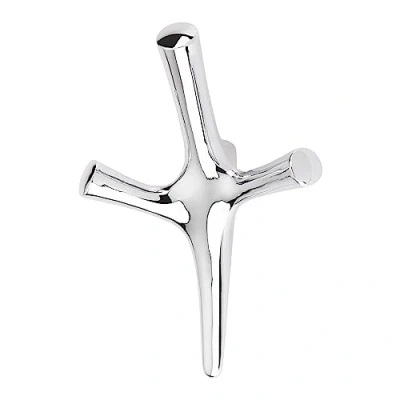 Abbildung von SO TECH® Kleiderhaken Garderobenhaken TRICORNO 15,7 x 10,6 cm, (1 St), Chrom poliert inklusive Befestigungsschrauben und Dübel