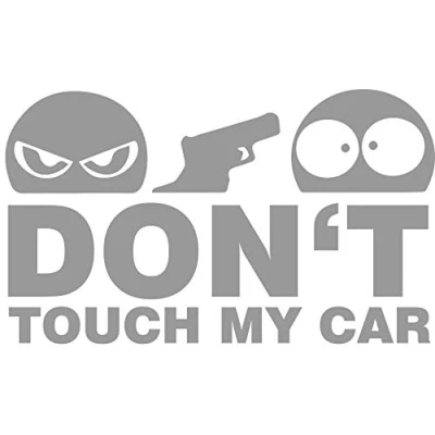 Abbildung von Autoaufkleber Don&#039;t Touch My Car Silber ca. 12x8 cm Tuning JDM Sticker Aufkleber Stickerbomb Fun Lustig