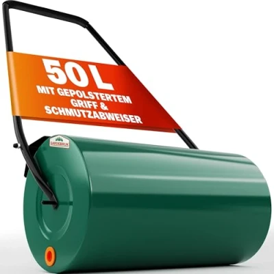 Abbildung von Gardebruk Rasenwalze,60cm 50L gepolsterter Griff befüllbar Handwalze Rasenroller Garten