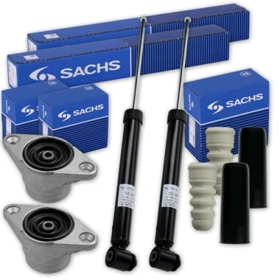 Abbildung von 2x SACHS Stoßdämpfer + Domlager Protection Kit hinten für A6 C6 4F 4F2 4F5