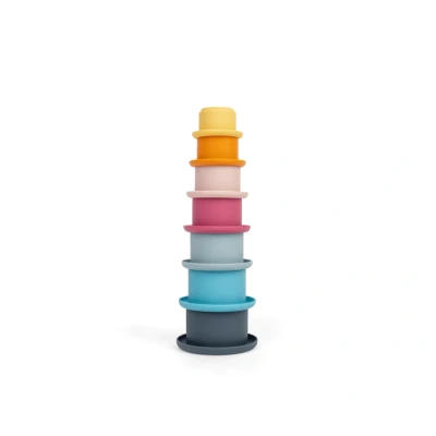 Abbildung von BigJigs Stapelbecher aus Silikon Stacking Cups