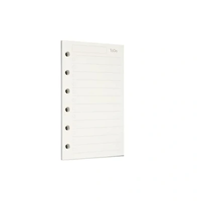 Abbildung von Zelten Lose Blatt Lochpapier Nachfüllpackungen Papier für 6 Loch Binder Persönlicher Organizer Tagebuch Notizbuch Nachfüllbarer Planer, Todo, A7/6 Hole