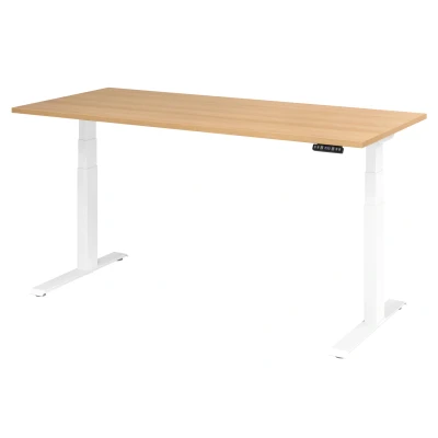 Abbildung von Hammerbacher Schreibtisch XDKB19 Eiche/Weiß