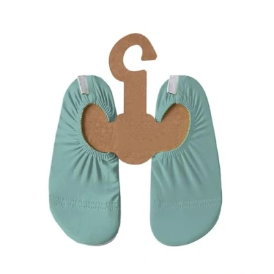 Abbildung von Slipstop Kinder Strandschuhe Anti Rutsch Sport Schwimmschuhe Badeschuhe Urlaub Mint Blue Junior Sonnenschutzfaktor 50+, Gr. 18 20