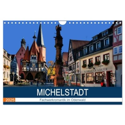Abbildung von Michelstadt Fachwerkromantik im Odenwald (Wandkalender 2025 DIN A4 quer), CALVENDO Monatskalender