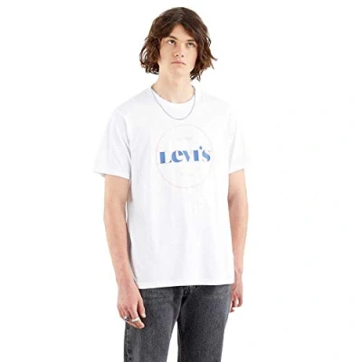 Abbildung von Levi&#039;s Herren Ss Relaxed Fit Tee T Shirt,Ssnl Mv Logo *White*,M