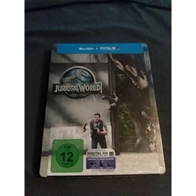 Abbildung von Jurassic World Blu Ray mit Chris Pratt und Bryce Dallas Howard