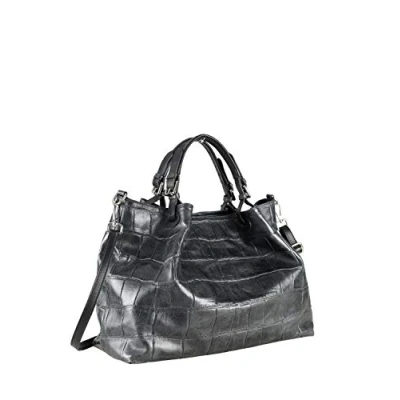 Abbildung von collezione alessandro XL Ledertasche McBarth mit Kroko Prägung 41cm x 31cm 19cm