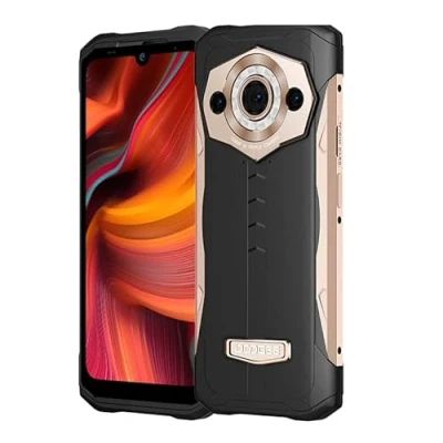 Abbildung von DOOGEE S99 Outdoor Smartphone ohne Vertrag, 108MP Dreifachkamera (64MP IR Nachtsicht), Helio G96 8GB+128GB, IP68 IP69K Robustes Android 12 Handy, 6,3&quot; FHD+, 6000mAh Akku Kabelloses Laden NFC Gold