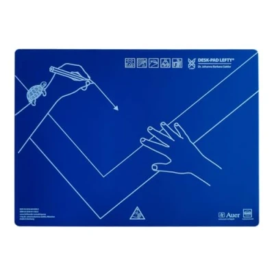 Abbildung von KUM 906.01.19 Schreibunterlage, Schreibtisch Auflage Desk Pad Lefty, Linkshänder, Kunststoff, 53 x 40 cm, blau, 1 Stück