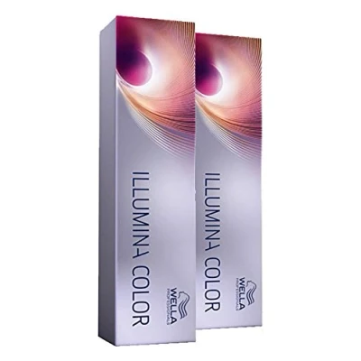 Abbildung von Wella 2x Illumina Color 10/05 Hell Lichtblond Natur Mahagoni 60 Ml
