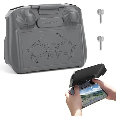 Abbildung von MotuTech 2 in 1 Schutz und Sonnenblende für DJI RC/RC Pro Fernbedienung Mavic 3 Mini kratzfest (Grau RC)