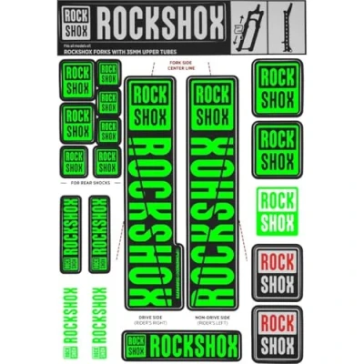 Abbildung von RockShox Unisex Felgenbänder 03054970 Felgenb nder, Grün, 35mm Standrohre EU