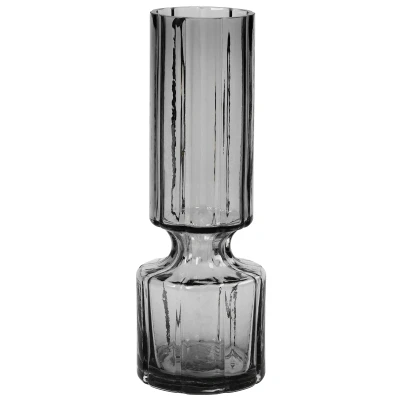 Abbildung von Broste Copenhagen Hyacint Vase Glas Smoked Pearl Clear 28,3 cm