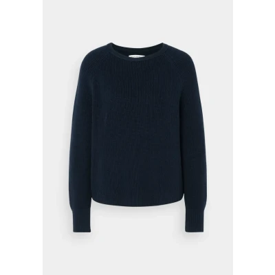 Abbildung von Marc O&#039;Polo Longsleeve Round NECK Strickpullover, Damen, Größe: XXS, Night sky