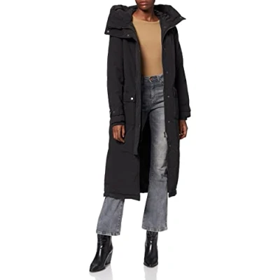 Abbildung von Object Objkatie LONG COAT Wintermantel, Damen, Größe: 40, Black