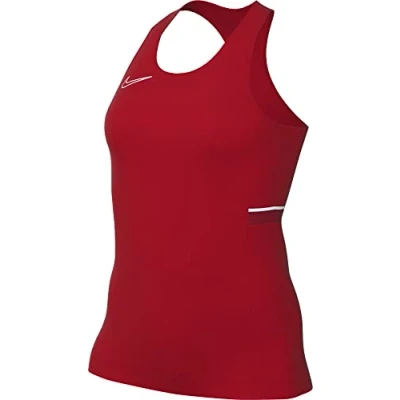 Abbildung von Nike, Dri Fit Academy, Ärmellose Fußballtop, Universität Rot/Weiß/Turnhalle Rot/Weiß, L, Frau