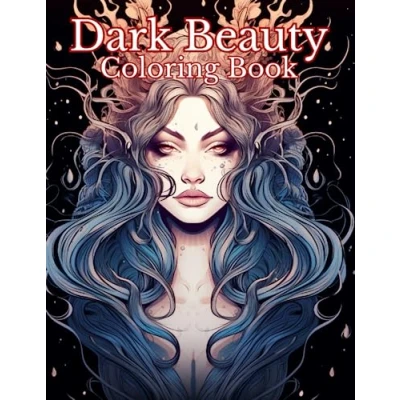 Abbildung von Dark Beauty Coloring Book: Mystic And Fantasy Horror Book For Adults