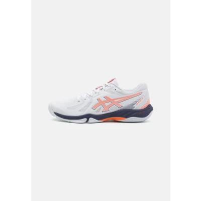 Abbildung von Asics Blade Handballschuh, Herren, Größe: 44.5, White/nova orange Textil/synthetik