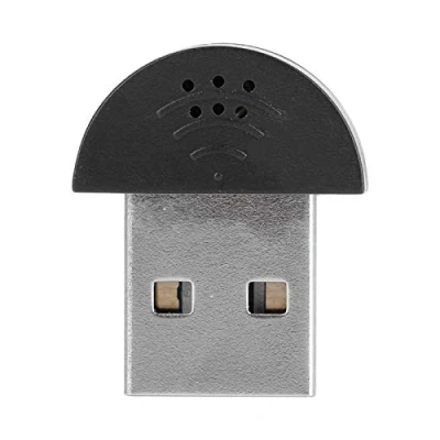 Abbildung von VBESTLIFE USB Mikrofon, für Computer PC, Studio Sprache, Audioaufzeichnung, MIC Adapter, 360 omnidirektional Omnidirektional, Kompatibilität(schwarz)