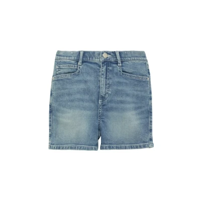 Abbildung von s.Oliver SLIM FIT HIGH RISE Glitzerfinishing Jeans Shorts für Kinder, Größe: 140xSLIM, Blau