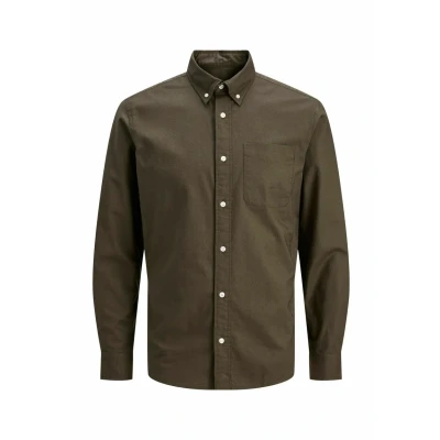 Abbildung von Jack &amp; Jones Premium Jprblubrook Oxford NOOS Hemd, Herren, Größe: XS, Black olive