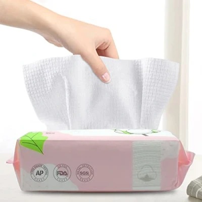 Abbildung von GothicBride Trockene Pflegetücher Weiches Handtuch 100% US Baumwolle Einweg Gesichtstuch Tücher Geeignet für Empfindliche Haut Weiche Pflegetücher(1 Paket 60 Stücke)…