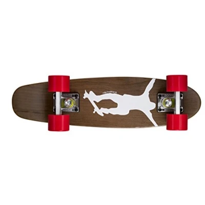 Abbildung von Ridge Erwachsene Maple Holz Mini Cruiser Number Two Skateboard, Rot, 56 cm