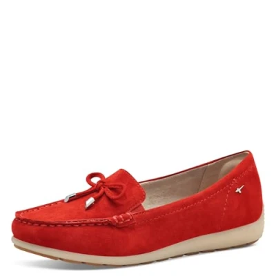 Abbildung von Tamaris Mokassin, Damen, Größe: 39, Red suede Schuhe