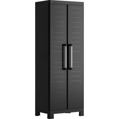 Abbildung von Keter Fächerschrank Lagerschrank Detroit Hoch Schwarz (1 St)