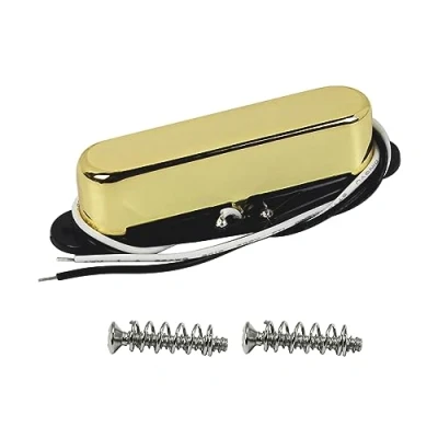 Abbildung von FLEOR Single Coil Pickup Gitarrenhals Pickups 50mm Alnico 5 Magnet 7 8k für TL TE E Gitarren Halsteile, Gold