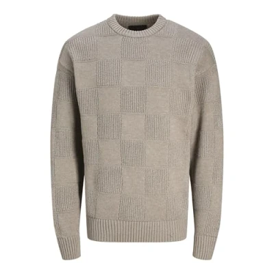 Abbildung von Jack &amp; Jones Premium Strickpullover, Herren, Größe: XXL, Greige