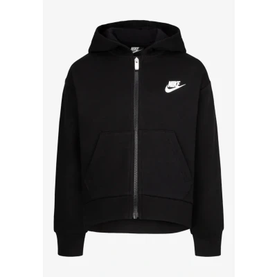 Abbildung von Nike Sportswear CLUB HIGH LOW Hoodie Sweatjacke für Kinder, Größe: 92/98, Black