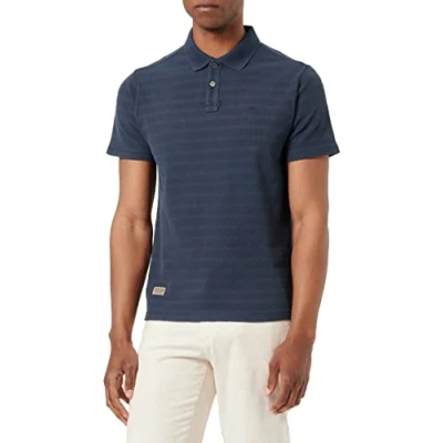 Abbildung von camel active Kurzarm AUS Reiner Poloshirt, Herren, Größe: Medium, Night blue