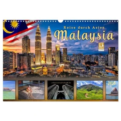 Abbildung von Reise durch Asien Malaysia (Wandkalender 2025 DIN A3 quer), CALVENDO Monatskalender