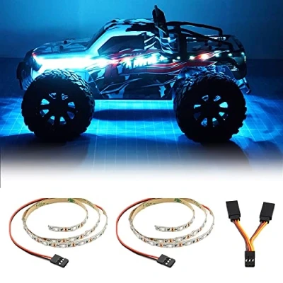 Abbildung von LED Licht für RC Auto ferngesteuertes LKW, Flugzeug, Starrflügel Fernbedienungsauto, 1 Meter lang, den Außenbereich (Eisblau)