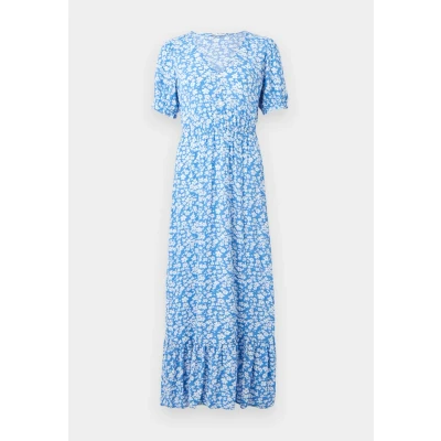 Abbildung von ONLY Onlchianti LONG Dress Maxikleid, Damen, Größe: Small, Marina/white