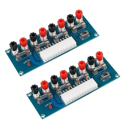 Abbildung von ARCELI 2 stücke 24 Pins ATX Benchtop Netzteil Bord Computer Breakout Adapter Modul 12 V 5 3,3
